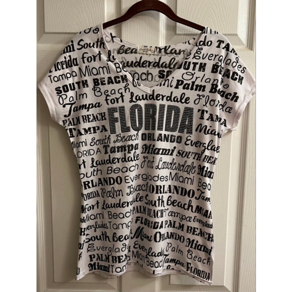 SWEET GISELE~FLORIDA~ BLING TEE~LG